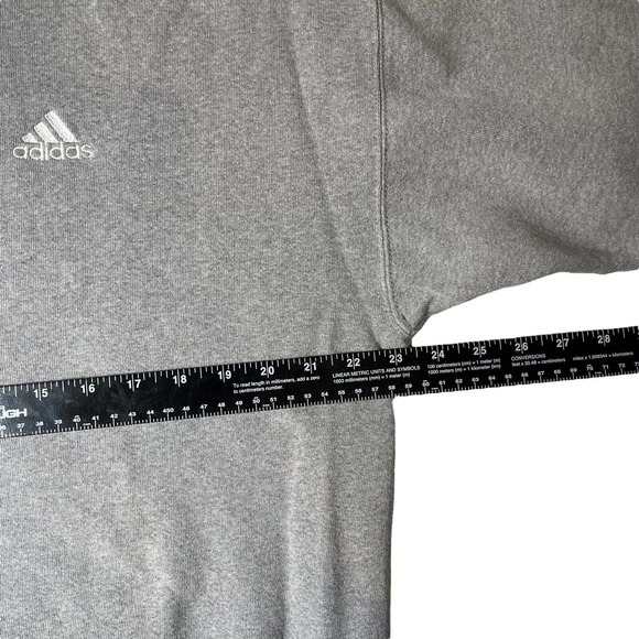 Vintage Adidas Embroidered Men's Sweat Shirt Crew Neck Size Large Gray USA - Picture 6 of 7